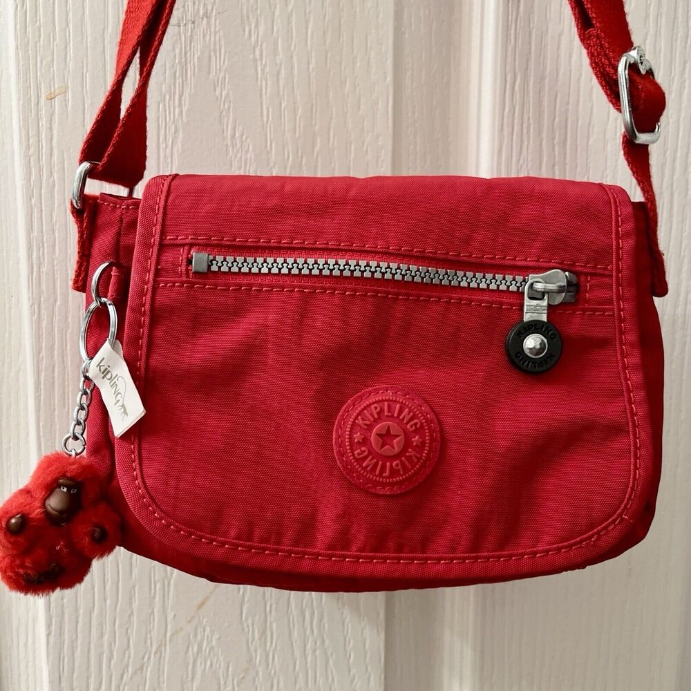 Kipling Women's Sabian Red Crossbody Mini Bag with Adjustable Strap With Jaxton - Picture 2 of 10